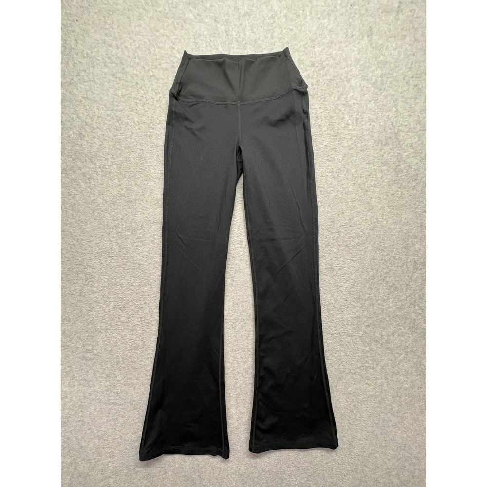Playboy Black High Waisted Flare Leg Yoga Pants Leggings PB87-4057 Size Small